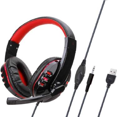 Imagem de Fone De Ouvido Headset Gamer Soyto Sy-733mv Com Led (Azul/Preto)
