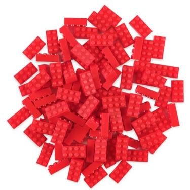 Imagem de Strictly Briks Compatible with Lego Classic Bricks Starter Kit, Red, 96 Pieces, 2x4 Studs, Building Creative Play Gift Set for Ages 3 and Up, 100% Compatible with All Major Brick Brands