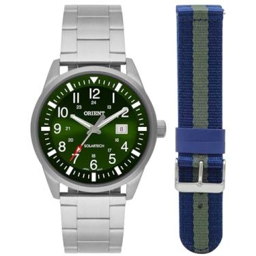 Imagem de Orient Relógio MBSS1453 E2SX - Verde com Bracelete de Nylon Prateado - Quartzo - Cronógrafo - Resistente - Homens