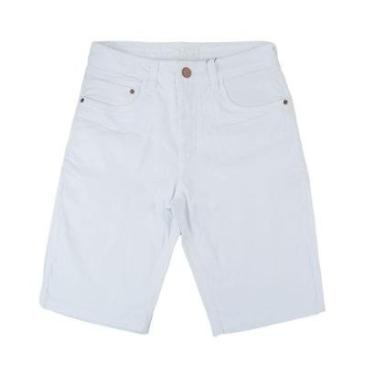Imagem de Bermuda Jeans Masculina Tharog Comaneci Branco - TH7099-Masculino