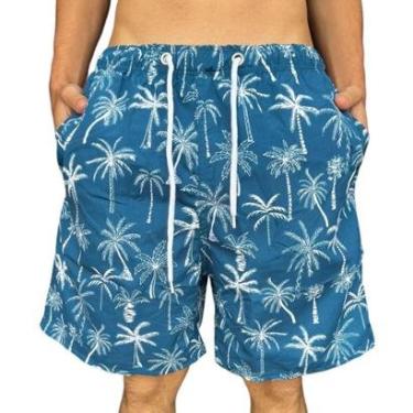 Imagem de Bermuda Shorts Mauricinho Masculina Com Forro Moda Praia-Masculino