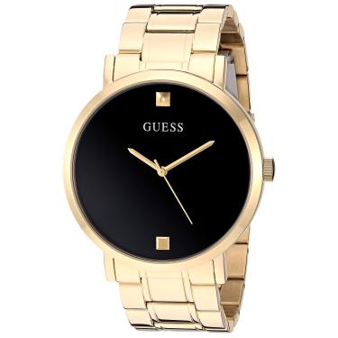 Imagem de Relógio GUESS com mostrador de diamante, 44 mm, Dourado/preto, Tamanho único