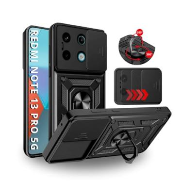 Imagem de Capa Capinha Armor Anti Impacto Ring Luxo Para Redmi Note 13 Pro 5G (Tela 6.67) + Anel Giratorio + Proteção De Câmera - Proteção Militar