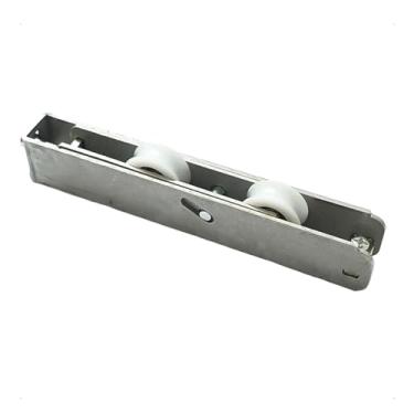 Imagem de Carrinho Inox Roldana Suprema Simples 150kg Meia Cana (macarrão)