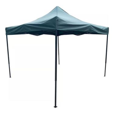 Imagem de Tenda Gazebo Dobrável Aço Reforçado Impermeável 3x3m Verde