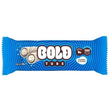 Imagem de Barra de Proteina Tube - 1 Unidade 30g Cookies e Cream - Bold