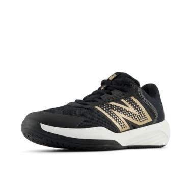 Imagem de New Balance Tênis feminino 696 V6, Preto/branco, 11