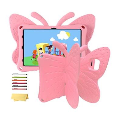 Imagem de UUCOVERS Capa infantil para tablet Samsung Galaxy Tab A8 de 10,5 polegadas 2022 (SM-X200/X205/X207) com suporte conversível dobrável com desenho 3D, espuma vinílica acetinada, fina, leve, à prova de