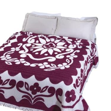 Imagem de Colcha Casal Chenille Canelada Jolitex Flórida Vermelho