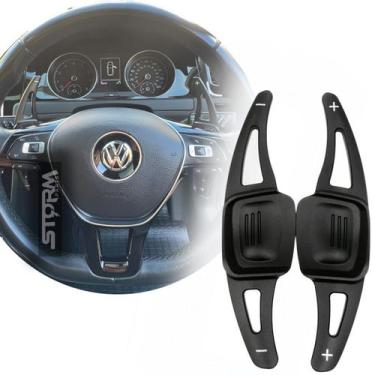Imagem de Extensor Borboleta Volante Preto Golf Jetta Polo Virtus Nivus T-Cross 