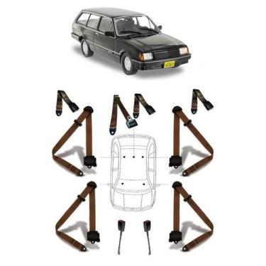 Imagem de Kit cinto de segurança COMPLETO para CHEVROLET MARAJO + fechos - HCML,