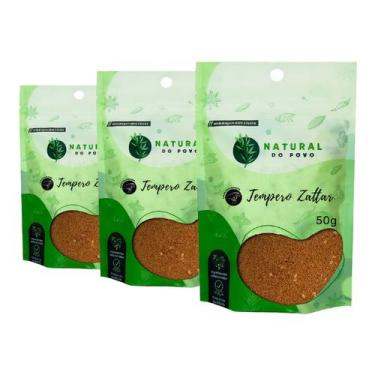 Imagem de Tempero Zattar Gourmet Qualidade Premium Kit 3 Pouch 50g  - Natural do