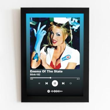 Imagem de Quadro com Moldura Spotify Álbum Enema Of The State Blink-182 Tam. 15X21cm