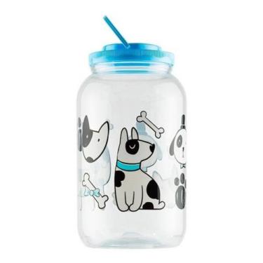 Imagem de Pote Porta Ração Comedouro Cachorro Gato 3,6l Com Alça - BANDEIRANTE