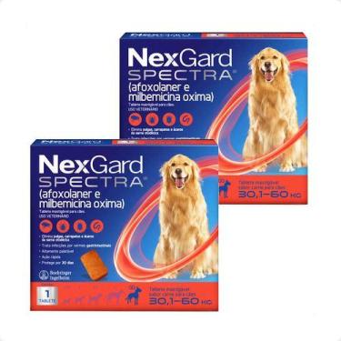 Imagem de 2 Nexgard Spectra 30,1 A 60kg Pulga Carrapato Sarna Vermes - Boehringe
