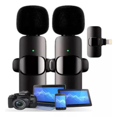 Imagem de Microfone Lapela duplo Sem Fio Plug And Play Lightning - Rhos