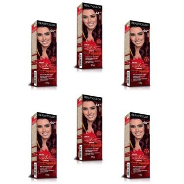 Imagem de Beauty Color Tintura 76.44 RUIVO ABSOLUTO TESTE 45gr (06 Unidades) Cor