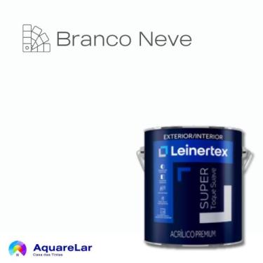 Imagem de Super acrílica leinertex toque suave acetinado 3,6l, BRANCO NEVE, 3,6L