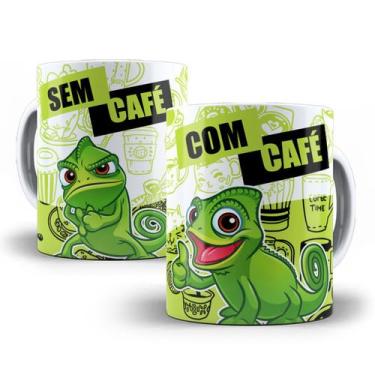 Imagem de Caneca Pascal Rapunzel Enrolados Com Café Sem Café Porcelana - Tio da 