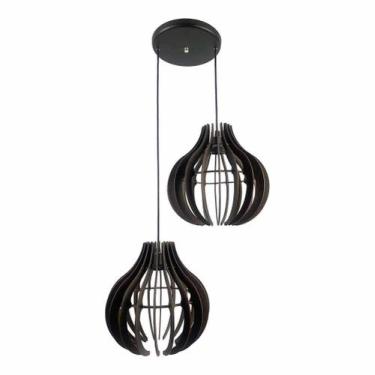 Imagem de Pendente Ana Maria Duplo - Utron, Madeira, Bivolt