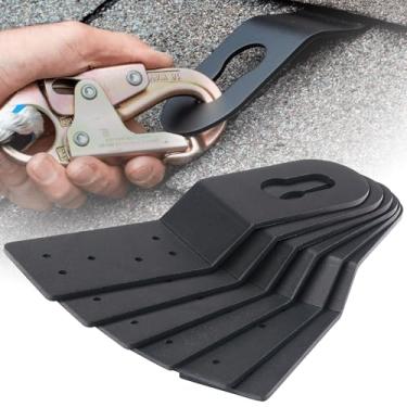 Imagem de Âncoras permanentes de telhado âncora de fixação de liga de alumínio leve à prova de ferrugem conecta-se a superfícies de madeira pontos de amarração de telhado (6)