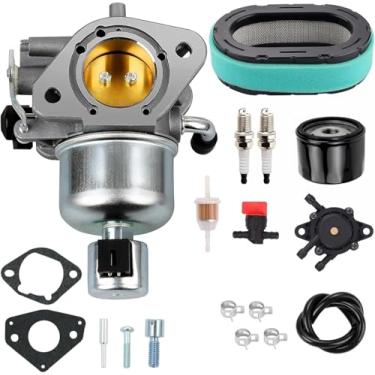 Imagem de Toobop Kits de carburador Filtro de Ar Filtro de Óleo Bomba de Combustível para Kolher 22HP 23HP 24HP 25HP 26HP Substituir 32 853 99-S, KH-32-853-99-S 32-853-99-S Craftsman T240 Carburador