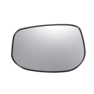 Imagem de X AUTOHAUX Substituição de vidro retrovisor do lado esquerdo do motorista com placa de suporte vidro branco não aquecido para Honda Jazz Fit 2009-2013