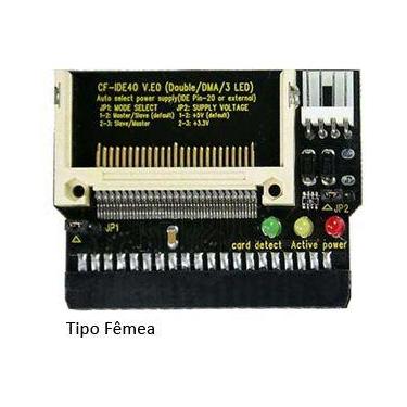 Imagem de Adaptador Compact Flash CF para IDE 40-pin Tipo Fêmea - para Canon