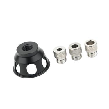 Imagem de Generic Guia Kit de gabarito de cavilha Guia de broca autocentrante Substituição de furador Ferramenta de perfuração para marcenaria Móveis DIY Marcenaria, 3 Mangas de Broca