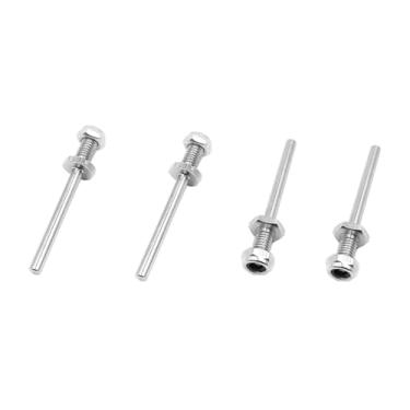 Imagem de 4PCS RC Airplane Wheel Axles Steel Shaft with Nut 4mm Dia Landing Gear Drive Shaft for RC Airplane Plane Helicopter DIY Model Toy Parts (M6x4x40mm)