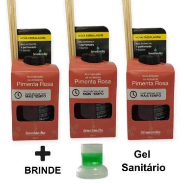 Imagem de 3 Aromatizador Ambiente Difusor Vareta Senalândia Aromas 280ml Cheirin