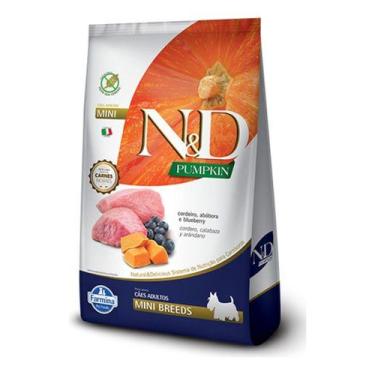 Imagem de Ração N&d Cães Adultos Pumpkin Cordeiro Mini Breeds 2,5 Kg