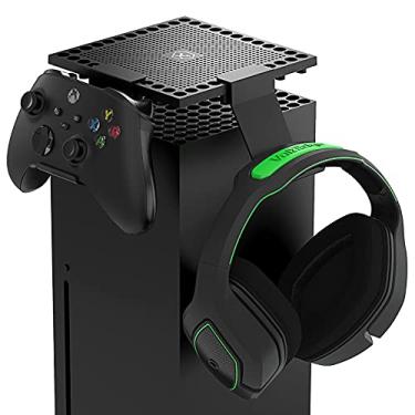 Imagem de Suporte para controle de capa contra poeira para console Xbox Series X, suporte para acessórios para controle Xbox Series X e fones de ouvido para jogos
