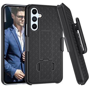 Imagem de Fingic Capa para Samsung Galaxy A54 5G, capa coldre para Samsung A54 5G Combo Shell Slim Rugged Case com suporte giratório clipe de cinto coldre capa à prova de choque para homens meninos para Samsung