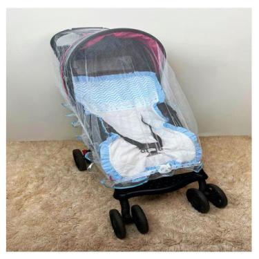 Imagem de Capa para Carrinho de Bebê com Mosquiteiro 02 Peças Diversas Cores - M
