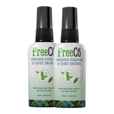 Imagem de 2 Bloqueadores de Odores Sanitário Original 60ml FreeCô, Capim Limão, 