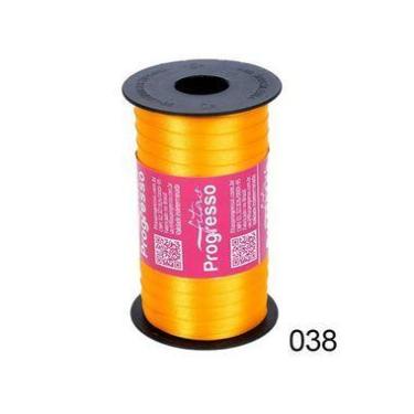 Imagem de Fita de Cetim Progresso 7mm nº1 - 100m Cor 038 Amarelo Ouro - 01 unida