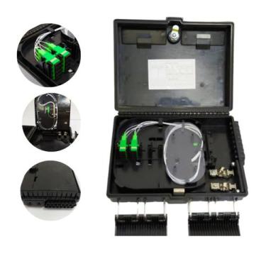 Imagem de Cto Box Montada Completa Apc 1X8 Splitter Homologada Anatel - Hfo Bras