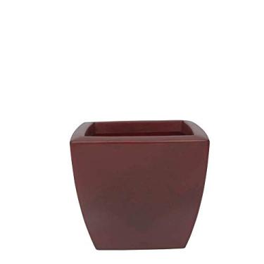 Imagem de Vasart Verona Vaso de Flores Trapézio, Antique Vermelho, 40x33cm