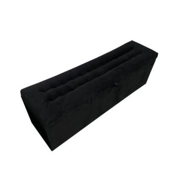 Imagem de Calçadeira Baú Laís 160 Para Cama de Casal Queen  - Negromonte Store, 