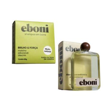 Imagem de Kit Shampoo 80g Sólido Matcha e Óleo de Macadâmia 100ml Multifuncional