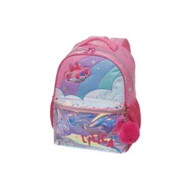 Imagem de Mochila de Costas Escolar Lilica Ripilica Super Star Feminino, Rosa