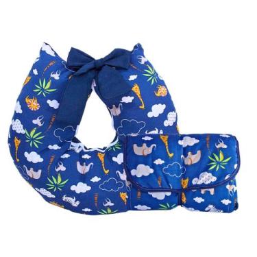 Imagem de Almofada Amamentação + Trocador de Fraldas Impermeável Dobrável Linha 