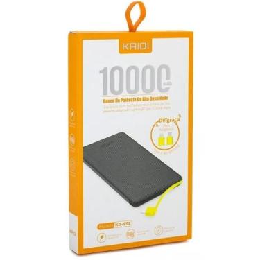 Imagem de Power Bank Bateria Extra Portátil 10.000mah Kaidi KD-951 - Preta