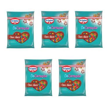 Imagem de Kit c/ 5un Granulado Choc Disco de Chocolate 80g - Dr. Oetker