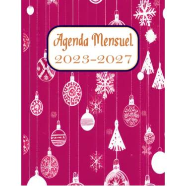 Imagem de Agenda Mensile 2023-2027: 60 Mesi Planner Annuale Calendario Mensile, Agenda Organizzatore e Appuntamento e Festività, Bella copertina di Natale.