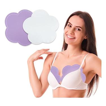 Imagem de Pastilhas de óleo de rícino para mamonas orgânicas – 2 unidades de compressa de óleo de rícino para cistos, pacotes de óleo de rícino laváveis, kit reutilizável de almofada de mama de algodão para