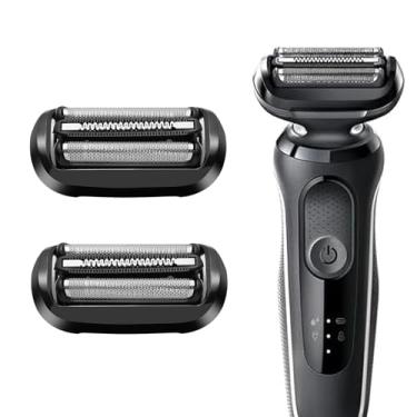 Imagem de Cabeça de substituição para barbeador elétrico Série 5 53B, compatível com máquinas de barbear Braun Series 5/6, 6072cc, 6090cc, 6020s, 6040cs, 6075cc, 5018s, 5049cs, 5035s, 5020s, 5050cs, 2 pacotes