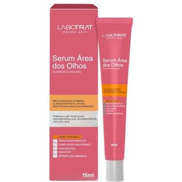 Imagem de Labotrat Sérum Área Dos Olhos Clareador Toque Seco Nano Vitamina C Ácido Hialurônico Niacinamida Aquaflex Camomila 15M