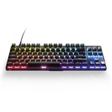 Imagem de SteelSeries Apex 9 TKL – Teclado mecânico para jogos – Interruptores Óticos – Atuação de 2 Pontos – Formato Compacto Esports Tenkeyless – Interruptores Hotswap – Layout QWERTY Americano